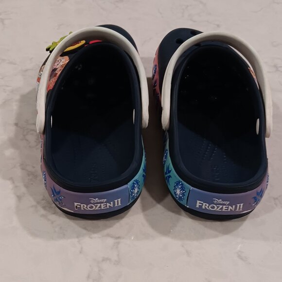 Disney Frozen II Iconic Comfort Crocs / Little Kid size 12 - Picture 7 of 9